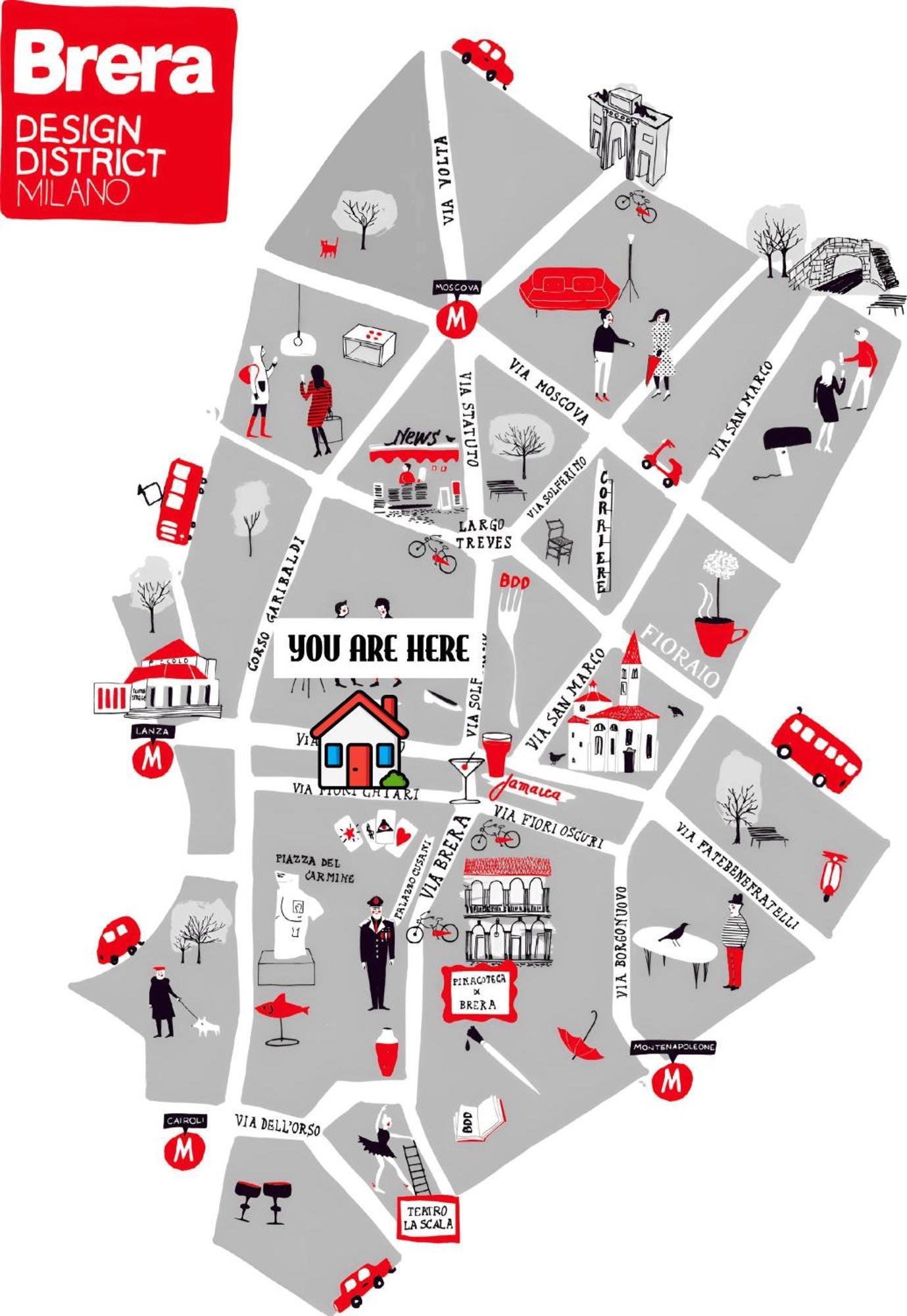 Brera Vip Spotlight - Brera - Duomo - Castello Sforzesco - Lanza Metro M2 Apartamento Milão Exterior foto